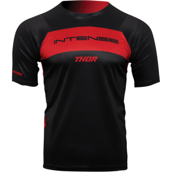 Chandail de Vélo Intense Dart Thor Noir/Rouge, de face