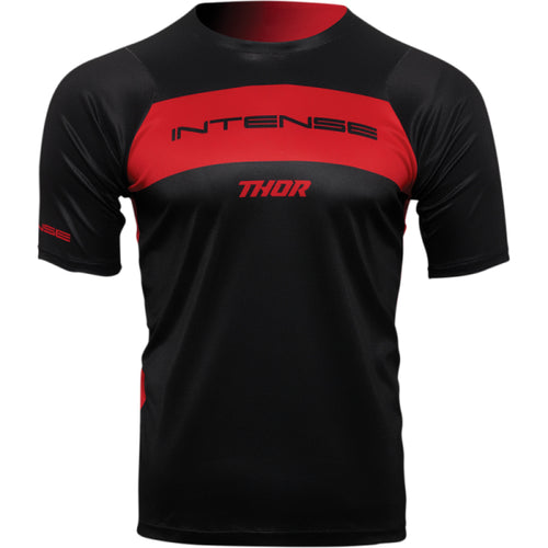 Chandail de Vélo Intense Dart Thor Noir/Rouge, de face