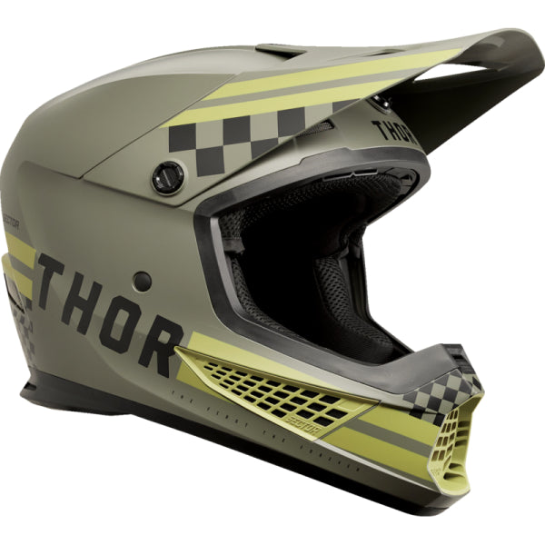 Casque de Motocross Sector 2 Combat kaki, Côté droit 