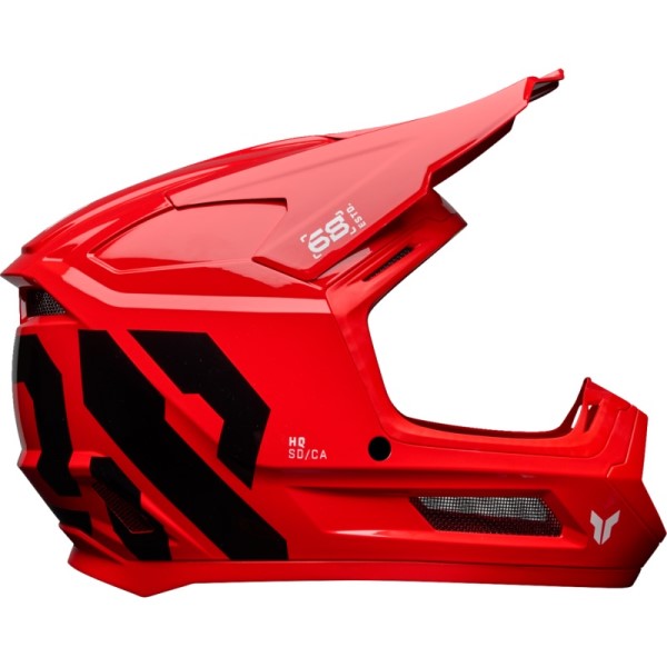 Casque de Motocross Fleet Forge Junior Rouge de gauche