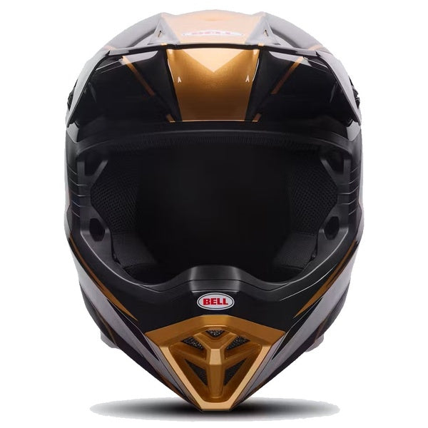 Casque de Motocross MX-10 Speedway Édition Limitée Noir/Or de face