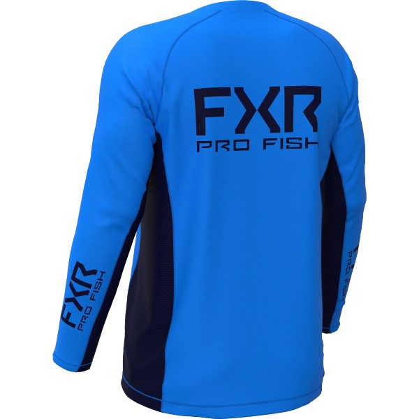 Chandail Derby Air UPF Bleu de dos