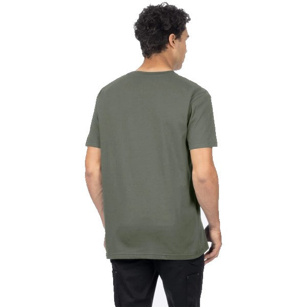 T-shirt Poche de Travail Premium Vert Dos