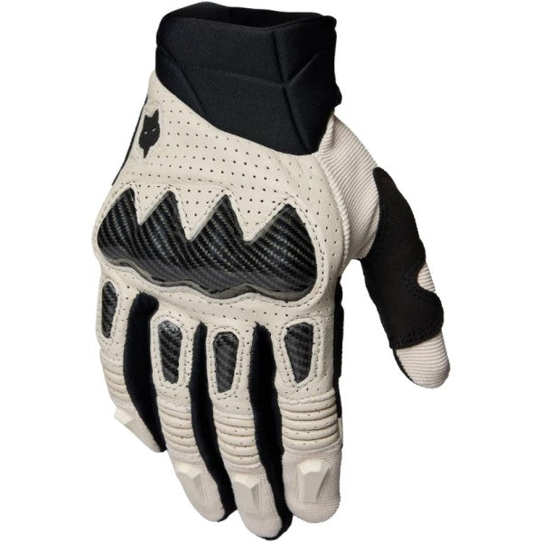 Gants de Motocross Bomber Fox blanc, dessus