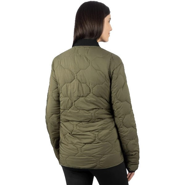 Manteau Matelassé Rig Unisexe Vert Dos