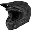 Casque de Motocross 6D ATR-3 Carbone Noir incliné de droite