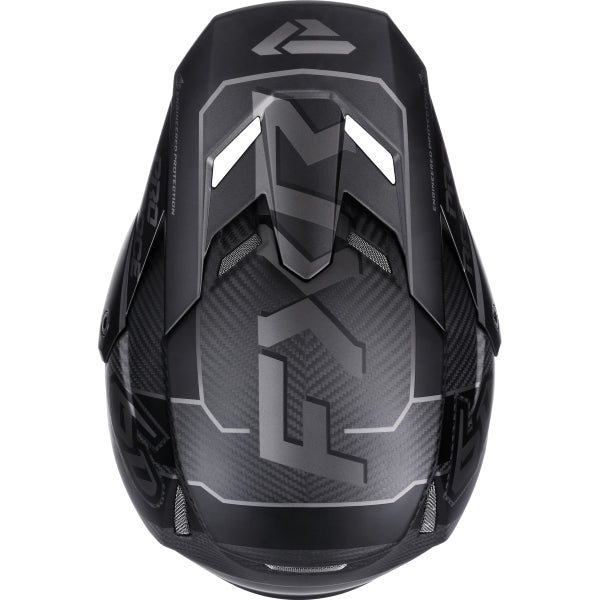Casque de Motocross 6D ATR-3 Carbone Noir de dessus