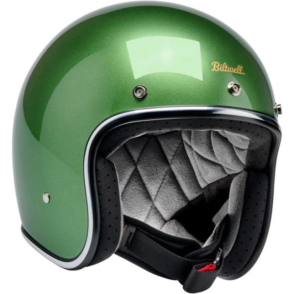Casque Ouvert de Moto Bonanza Vert incliné de gauche