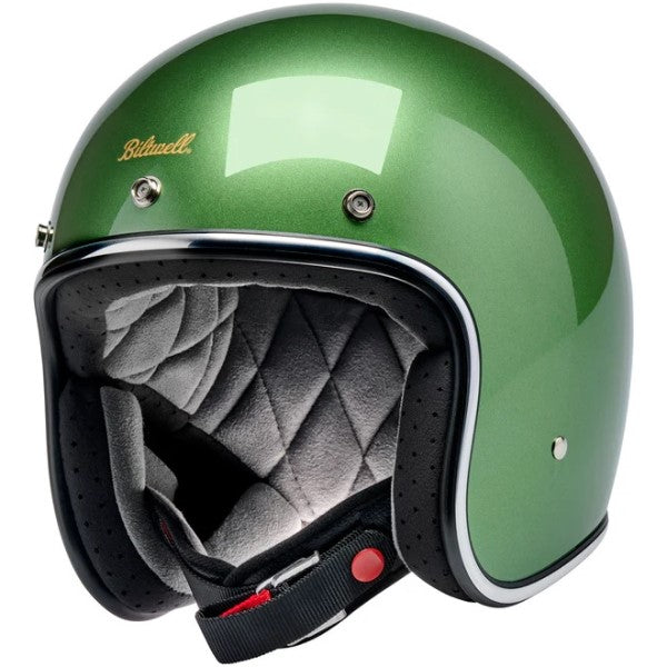 Casque Ouvert de Moto Bonanza Vert incliné de droite