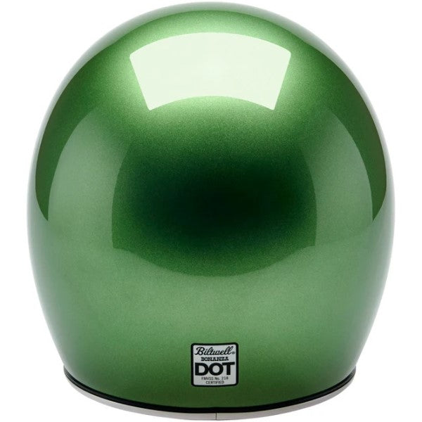 Casque Ouvert de Moto Bonanza Vert de dos