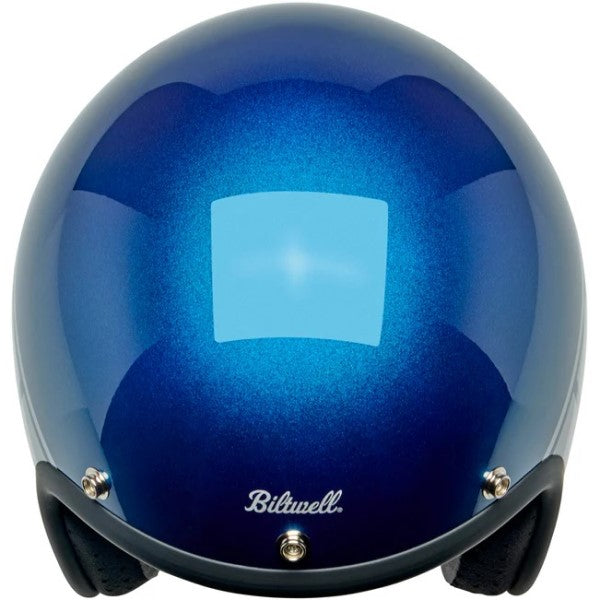 Casque Ouvert de Moto Bonanza Holeshot Bleu/Gris de dessus