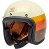 Casque Ouvert de Moto Bonanza Édition Limitée 20ème Brun/Orange incliné de droite