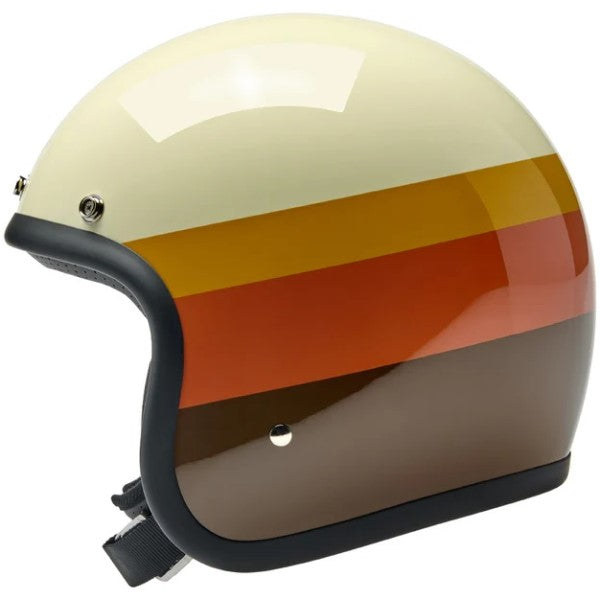 Casque Ouvert de Moto Bonanza Édition Limitée 20ème Brun/Orange de droite