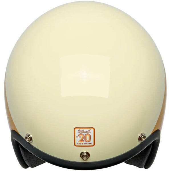 Casque Ouvert de Moto Bonanza Édition Limitée 20ème Brun/Orange de dessus