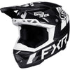 Casque 6D ART-3Y Junior FXR noir et blanc, de 3/4