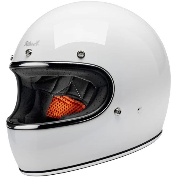 Casque Intégral de Moto Gringo Blanc incliné de droite