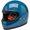 Casque Intégral de Moto Gringo Gris/Bleu incliné de droite