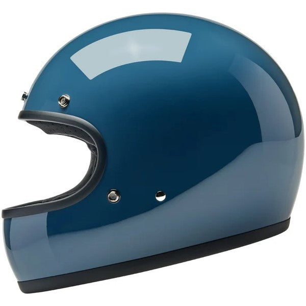 Casque Intégral de Moto Gringo Gris/Bleu de droite