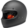 Casque Intégral de Moto Gringo Noir Mat incliné de droite