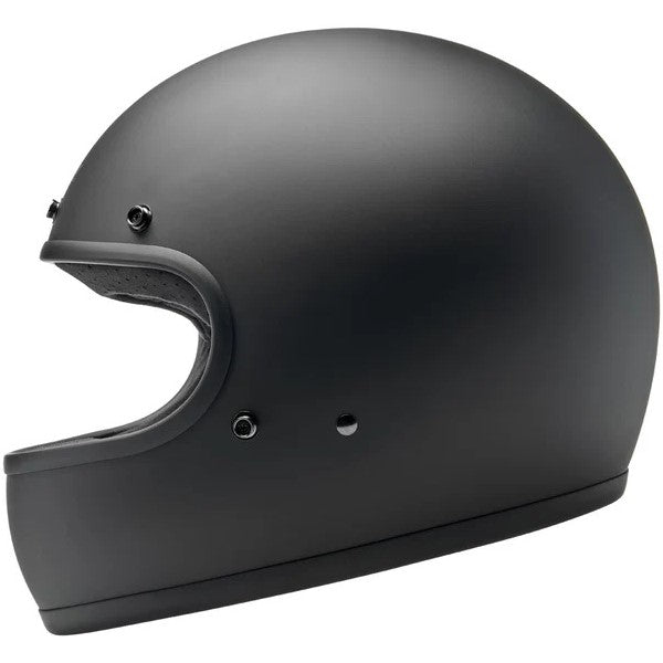 Casque Intégral de Moto Gringo Noir Mat de droite
