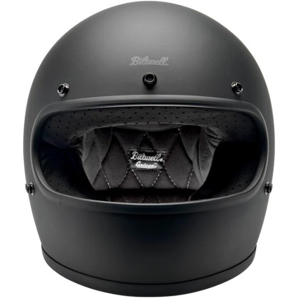 Casque Intégral de Moto Gringo Noir Mat de face