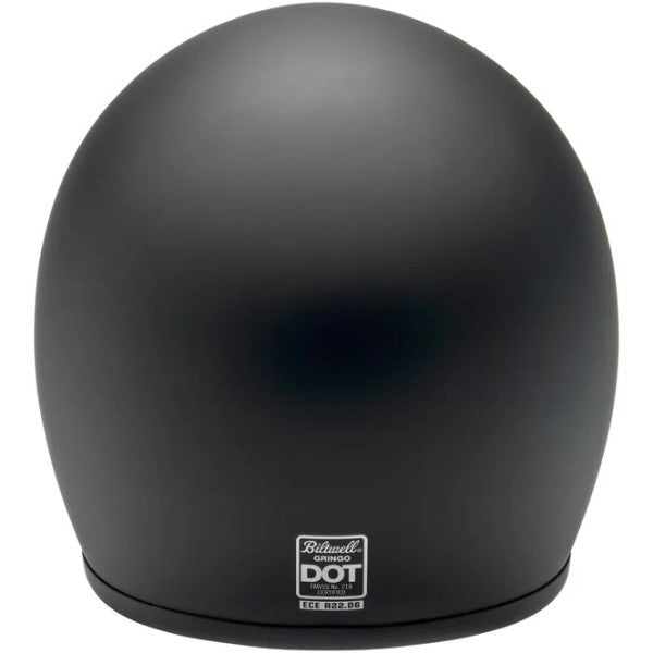 Casque Intégral de Moto Gringo Noir Mat de dos