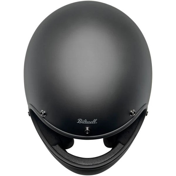 Casque Intégral de Moto Gringo Noir Mat de dessus