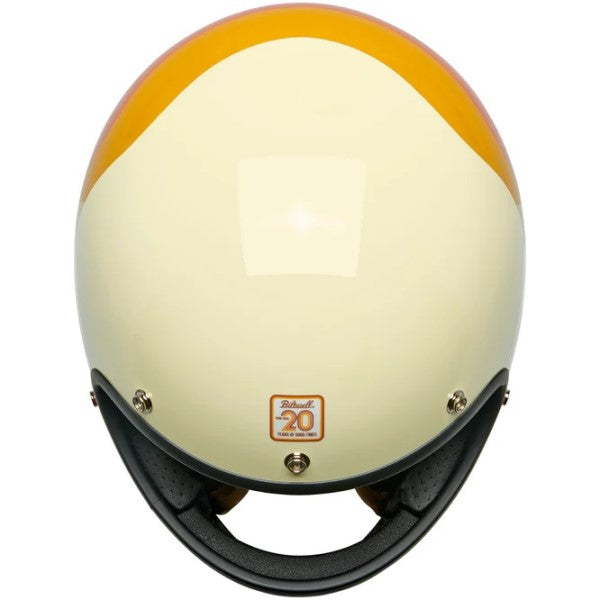 Casque Intégral de Moto Gringo Édition Limitée 20ème Brun/Orange de dessus