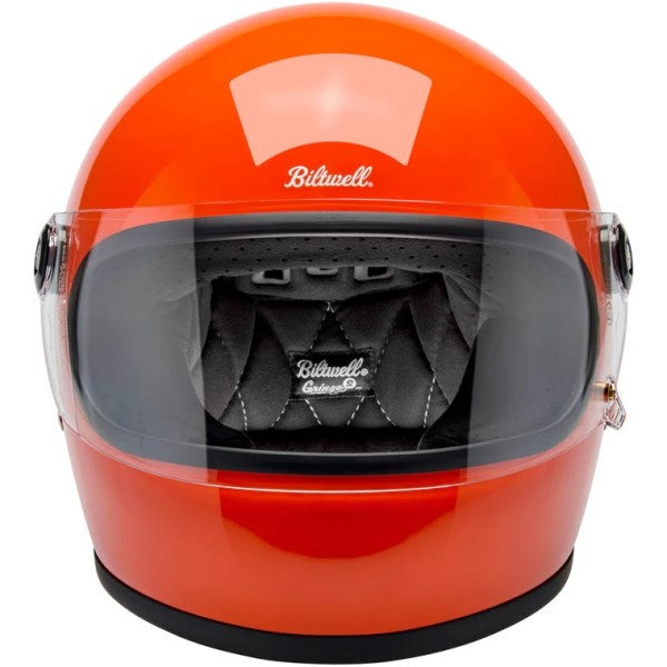 Casque Intégral de Moto Gringo S Orange de face
