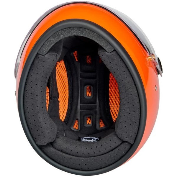 Casque Intégral de Moto Gringo S Orange de dessous