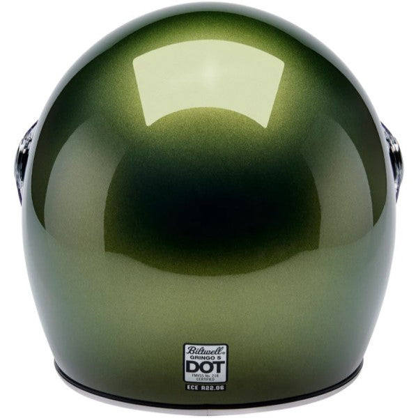 Casque Intégral de Moto Gringo S Vert de dos