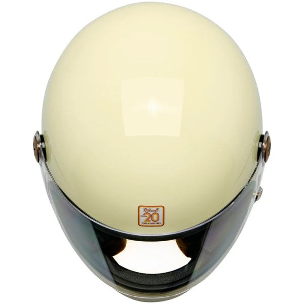 Casque Intégral de Moto Gringo S Édition Limitée 20ème Brun/Orange de dessus