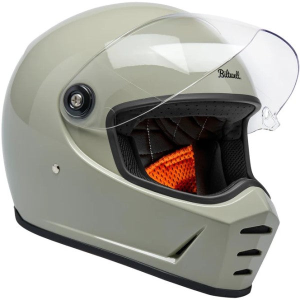 Casque Intégral de Moto Lane Splitter Vert/Blanc visière ouverte