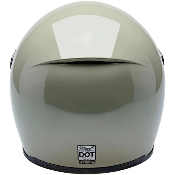Casque Intégral de Moto Lane Splitter Vert/Blanc de dos