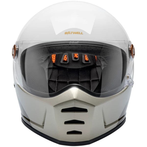Casque Intégral de Moto Lane Splitter Intersection Noir/Blanc/Jaune de face