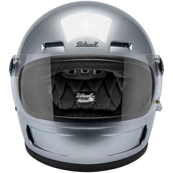 Casque Intégral de Moto Gringo SV Argent de face
