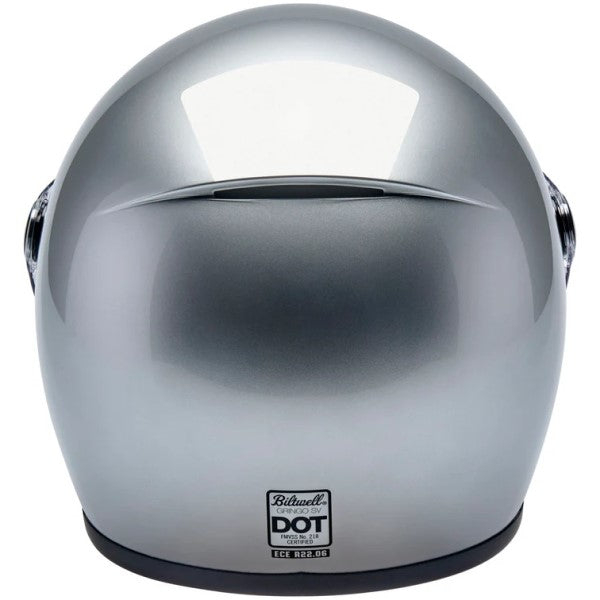 Casque Intégral de Moto Gringo SV Argent de dos