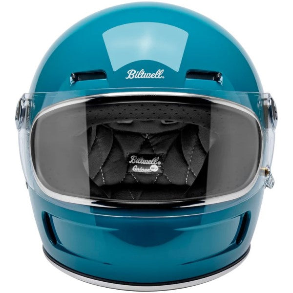 Casque Intégral de Moto Gringo SV Turquoise de face