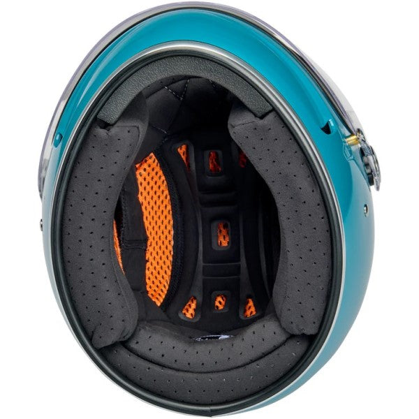 Casque Intégral de Moto Gringo SV Turquoise de dessous