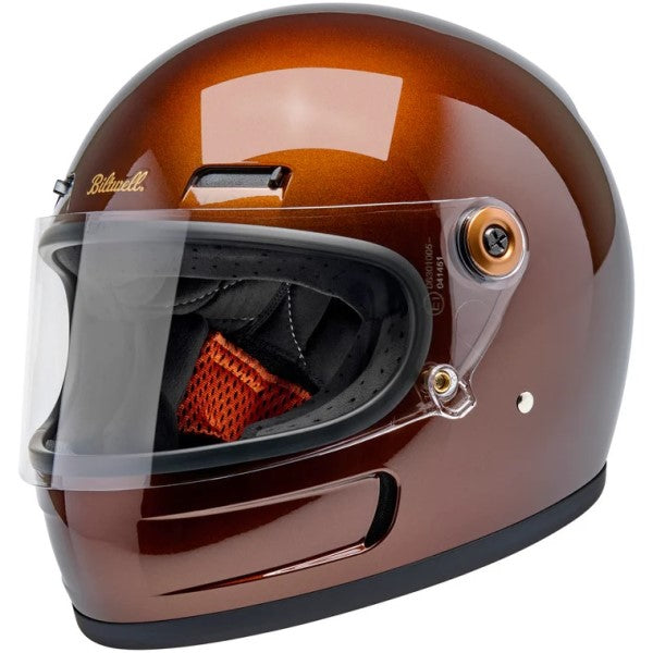 Casque Intégral de Moto Gringo SV Brun Foncé incliné de droite