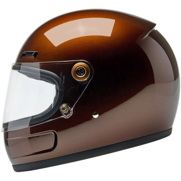 Casque Intégral de Moto Gringo SV Brun Foncé de droite