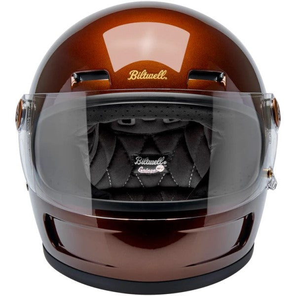 Casque Intégral de Moto Gringo SV Brun Foncé de face