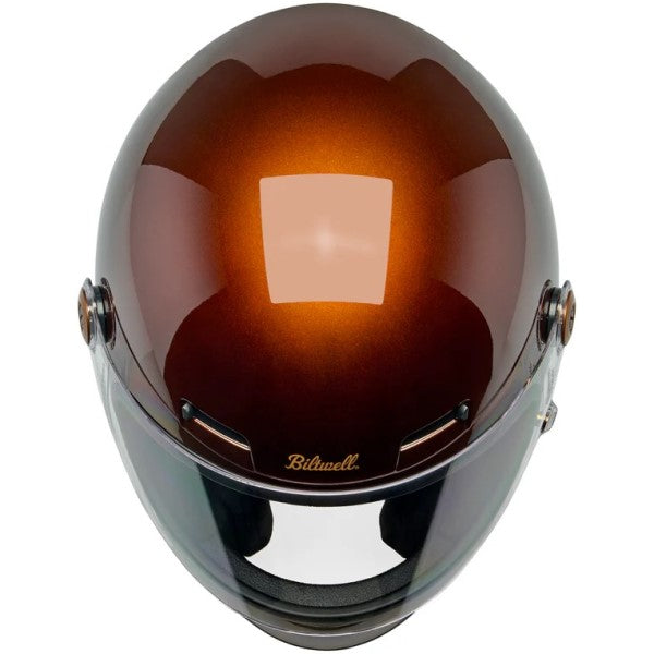 Casque Intégral de Moto Gringo SV Brun Foncé de dessus