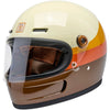 Casque Intégral de Moto Gringo SV Édition Limitée 20ème Brun/Orange incliné de droite