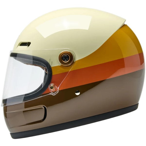 Casque Intégral de Moto Gringo SV Édition Limitée 20ème Brun/Orange de droite