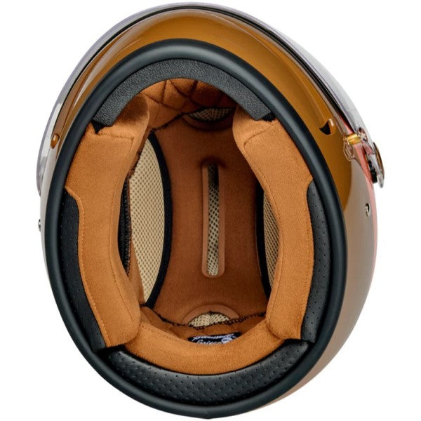 Casque Intégral de Moto Gringo SV Édition Limitée 20ème Brun/Orange de dessous