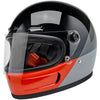 Casque Intégral de Moto Gringo SV Intersection Gris/Orange incliné de droite