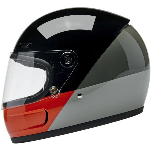 Casque Intégral de Moto Gringo SV Intersection Gris/Orange de droite