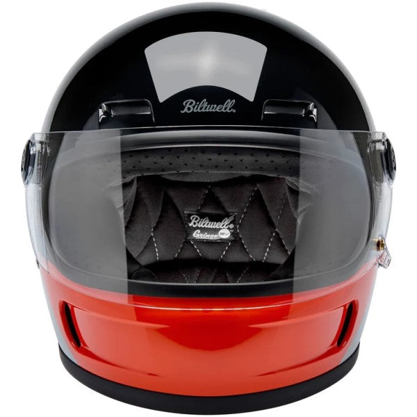 Casque Intégral de Moto Gringo SV Intersection Gris/Orange de face