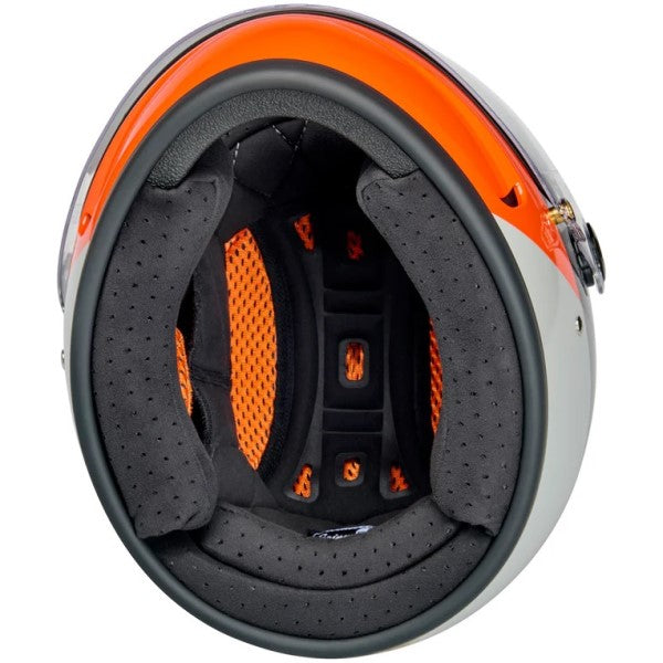 Casque Intégral de Moto Gringo SV Intersection Gris/Orange de dessous